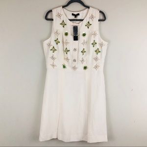 Banana Republic Embellished Fit & Flare Dress